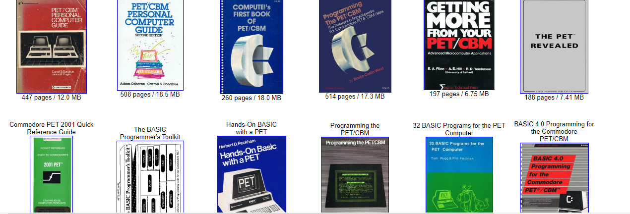 Commodore PET Books